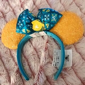 Disney Parks Limoncello Epcot Minnie Mouse Ears Headband Lemon NWT